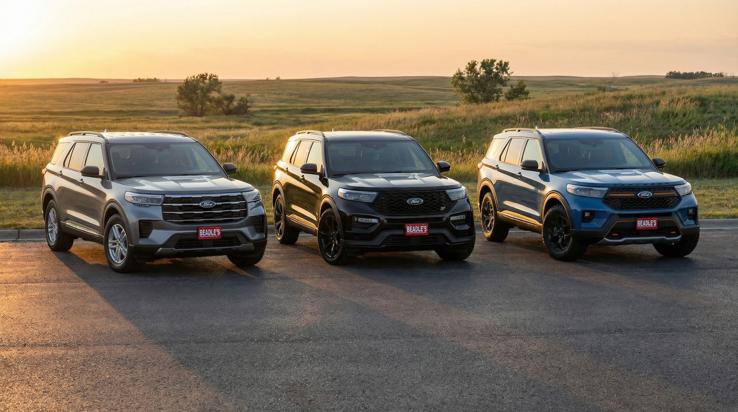 2026 Ford Explorer trim lineup side by side