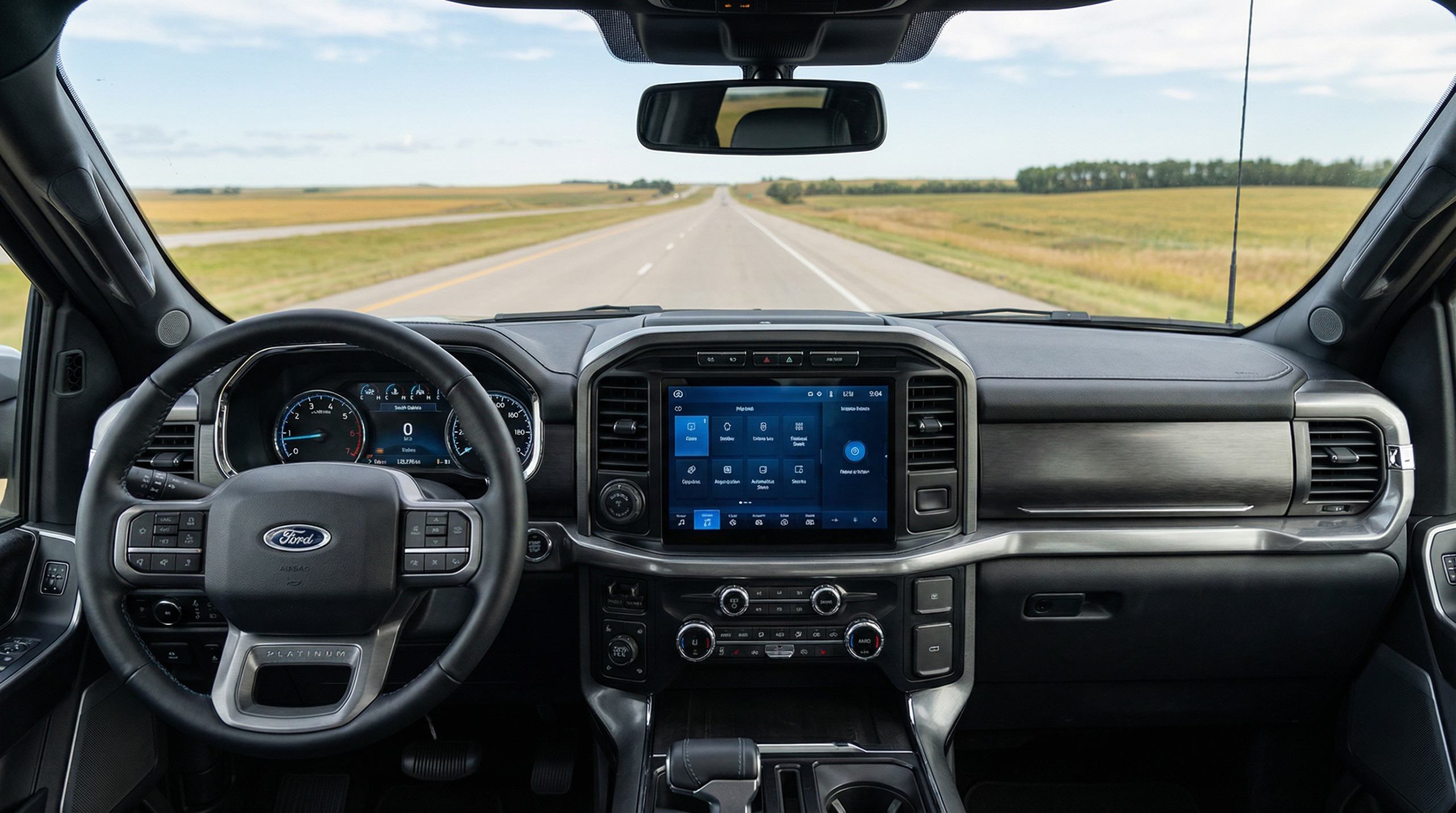 Ford F-350 dashboard and digital technology displays