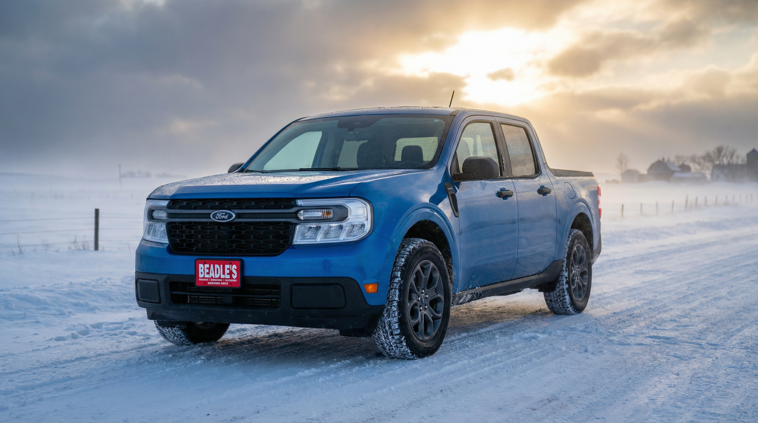 2026 Ford Maverick AWD in snowy South Dakota