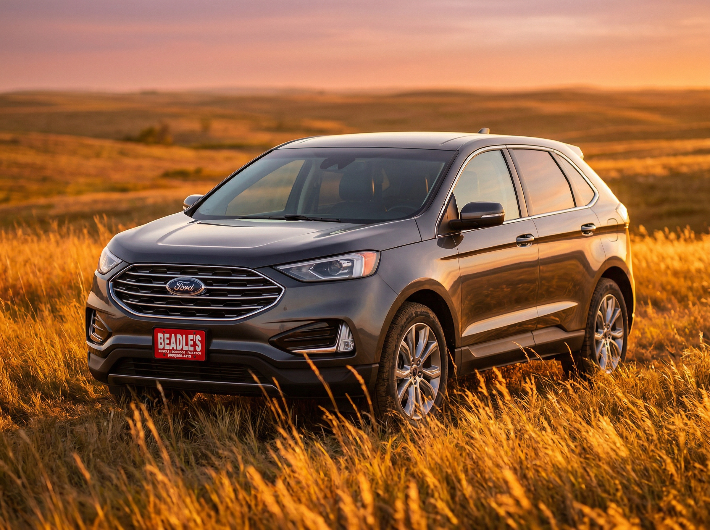 Ford Edge on South Dakota plains near Bowdle