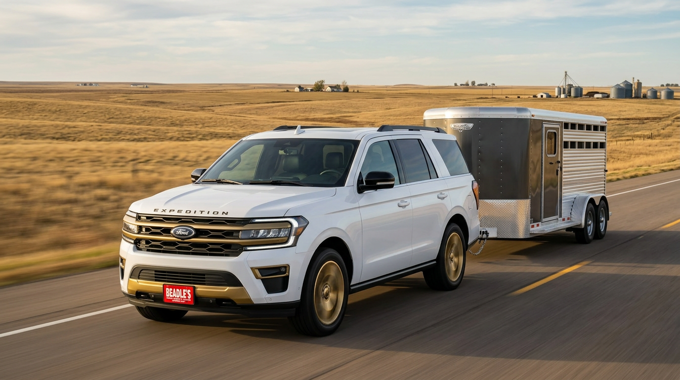 2026 Ford Expedition towing trailer near Mobridge SD