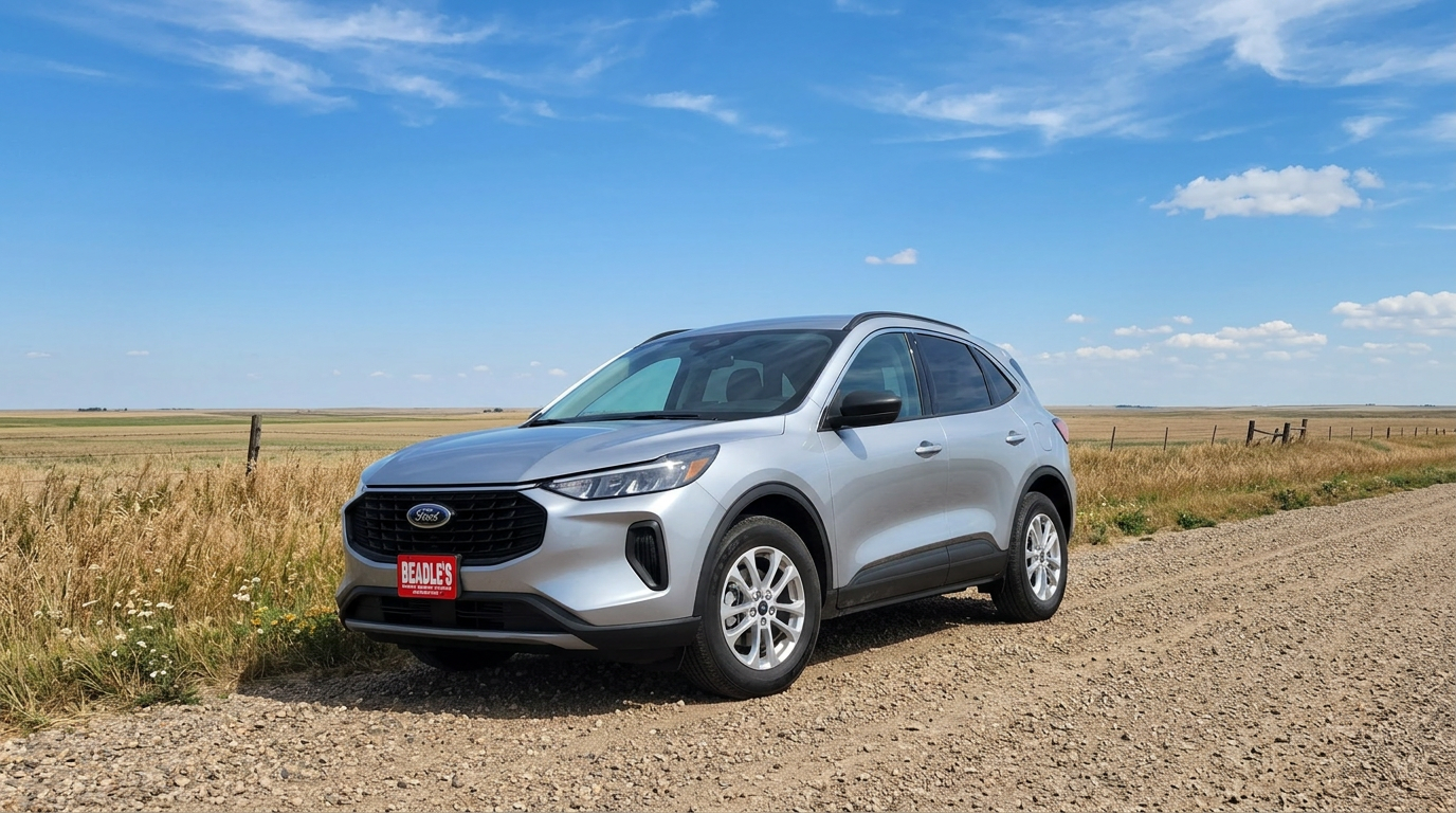2026 Ford Escape parked on a South Dakota gravel road