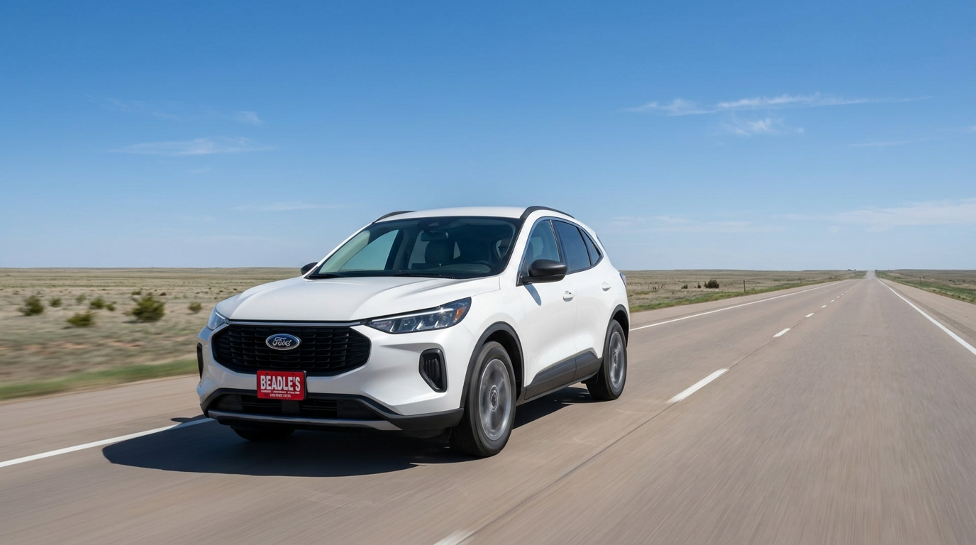2026 Ford Escape Hybrid on South Dakota highway, powertrain comparison