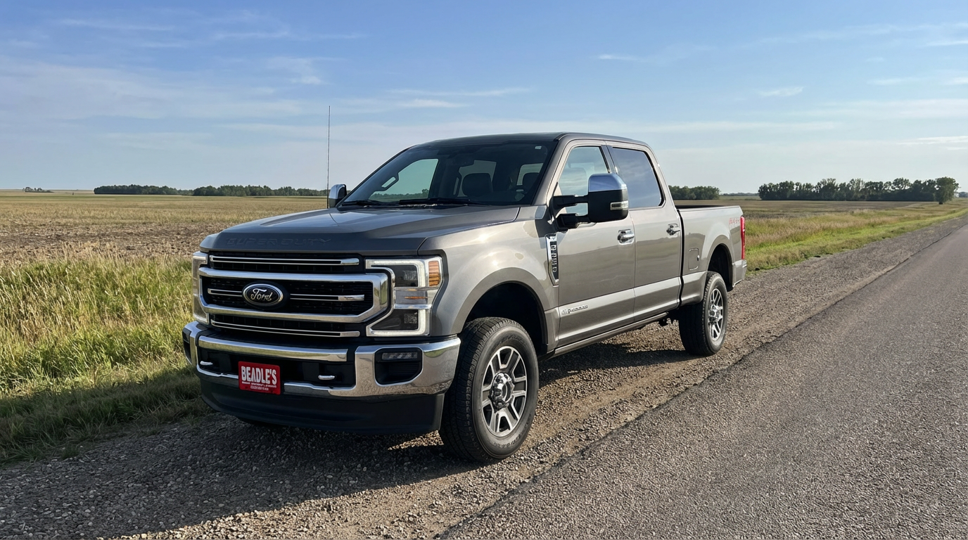 Ford F-350 Super Duty on a rural road