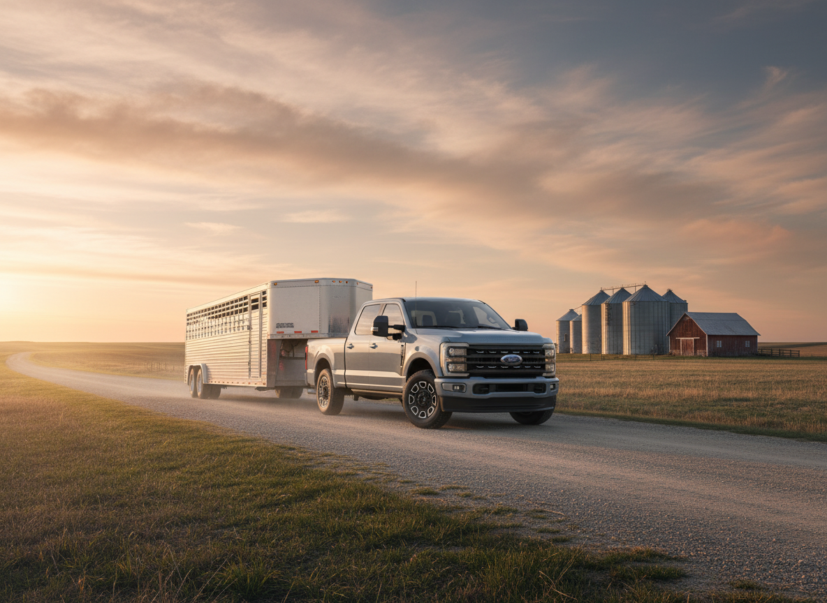 Ford F-250 Super Duty on a rural road