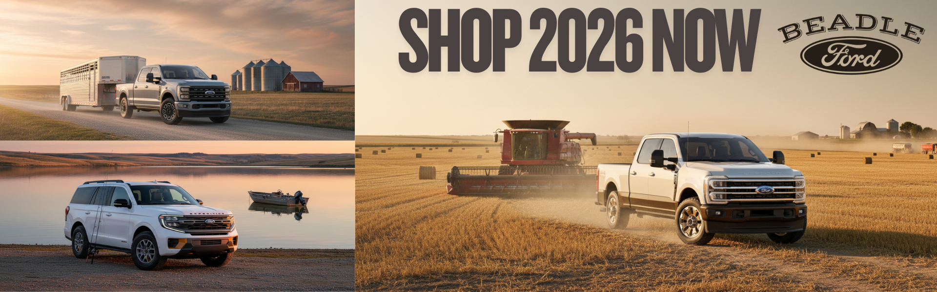 Ford vehicles in rural South Dakota landscapes