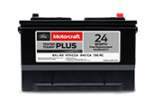 MOTORCRAFT® TESTED TOUGH® PLUS BATTERIES, $104.95 MSRP*